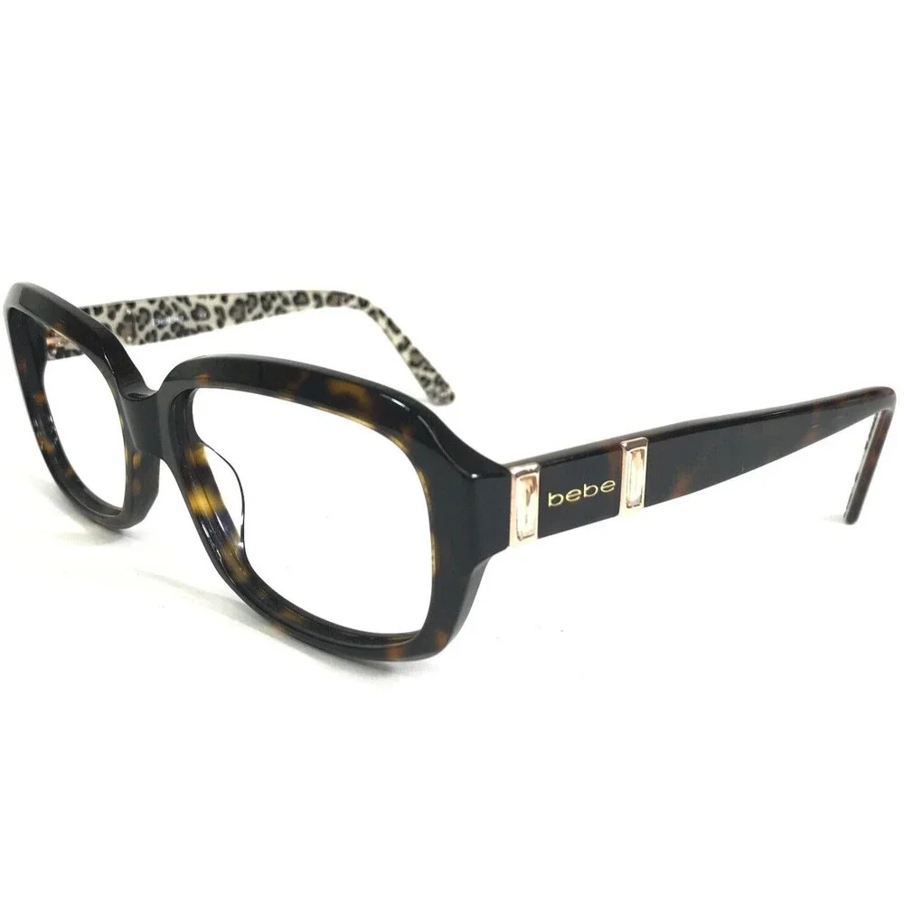 Bebe Sunglasses Frames BB7080 FINEST 215 TORTOISE Gold Crystals 57-17-135